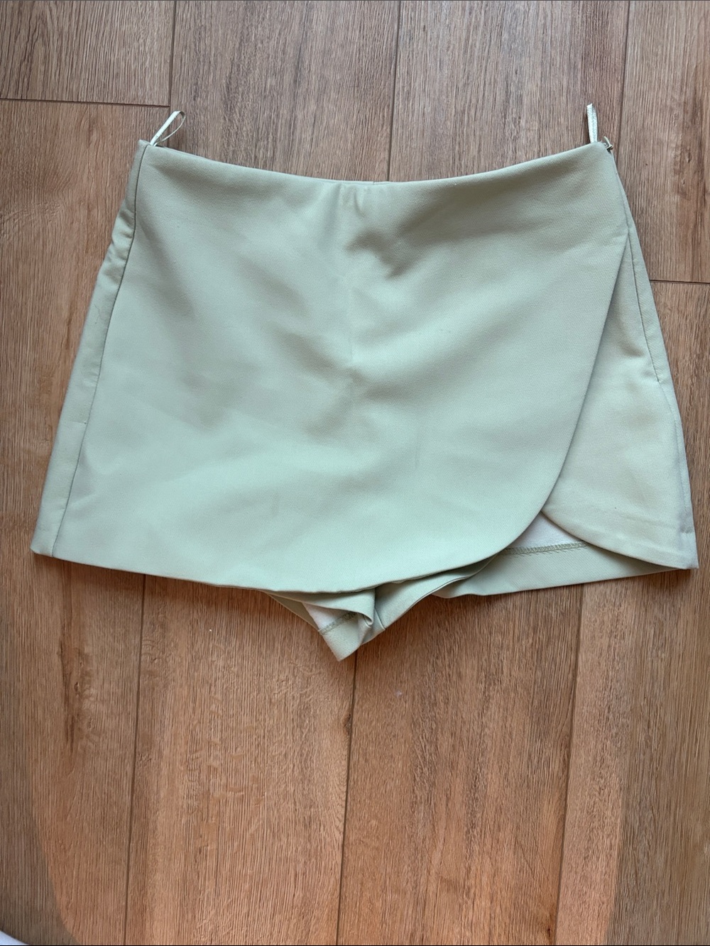 Zara Women's Wrap-Front Skort in Sage Green